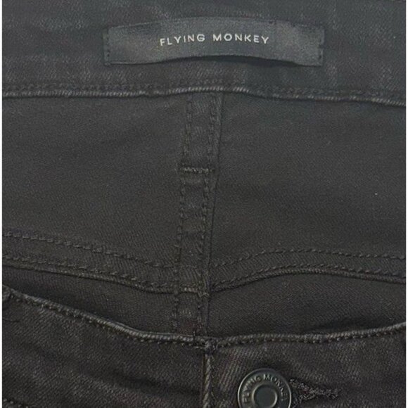 Buckle Flying Monkey High Rise Ankle Skinny Black Jeans Women's Size 32 27" Ins - Picture 7 of 10